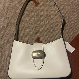 Coach Eliza shoulder bag in chalk/gold